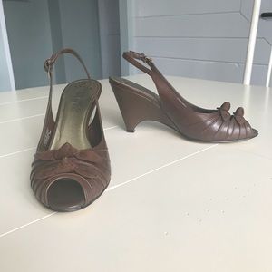 Franco Sarto - Brown with Bow Detail Heels - 8M